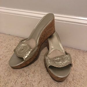 Silver Jack Roger Cork Wedges